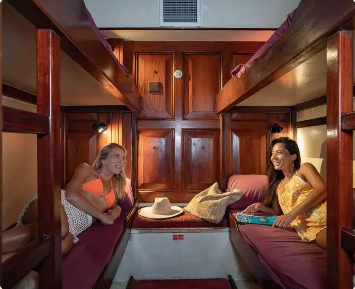Guests relaxing in a Solway Lass cabin