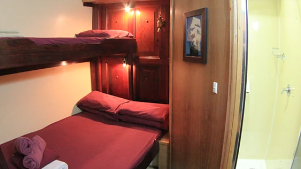 A double ensuite cabin
